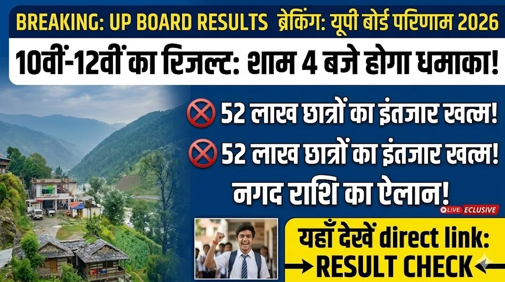 UP Board 10th 12th Result 2026 To Be Declared Today at 4 PM: Check Latest Updates and Direct Links at upmsp.edu.in